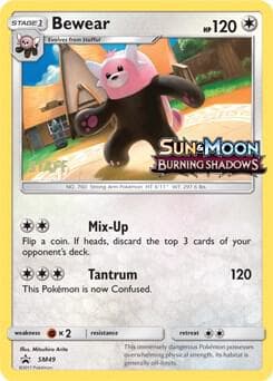 Bewear Prerelease Staff SM49 Normal