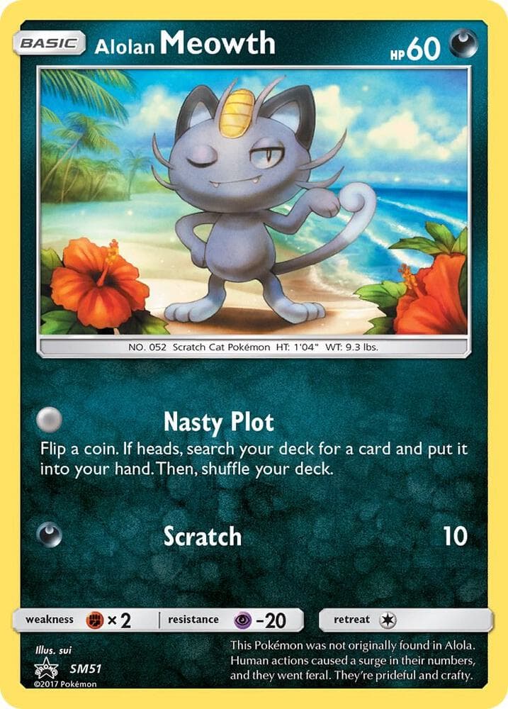 Alolan Meowth SM51 Holo