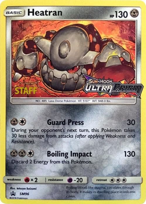 Heatran Prerelease Staff SM96