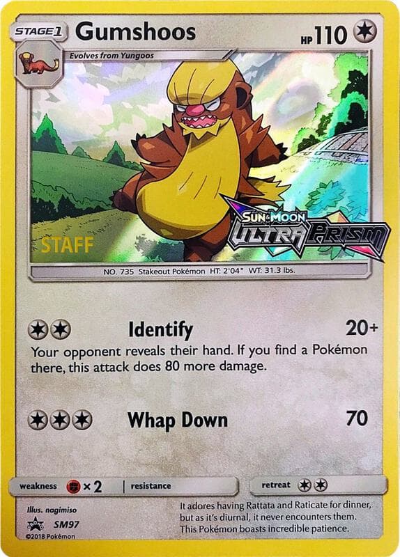 Gumshoos Prerelease Staff SM97 Normal