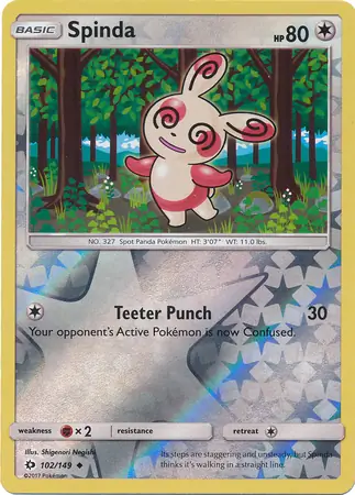 Spinda Reverse Holo 102 Normal