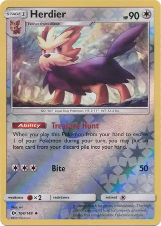 Herdier Reverse Holo 104 Normal