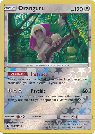Oranguru Reverse Holo 113 Normal