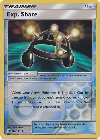 Exp. Share Reverse Holo 118 Normal
