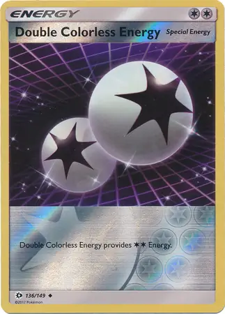 Double Colorless Energy Reverse Holo 136 Normal