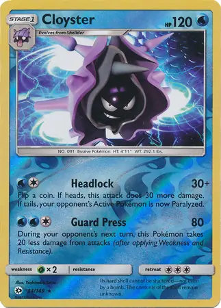 Cloyster Reverse Holo 34 Normal