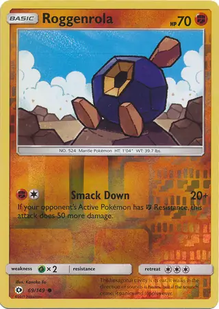 Roggenrola Reverse Holo 69 Normal
