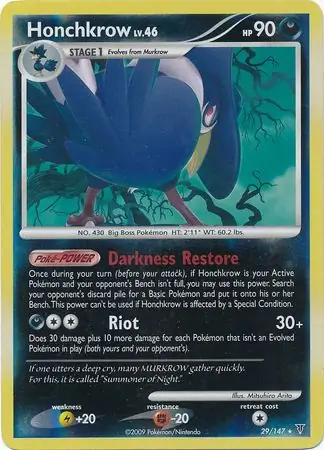 Honchkrow Reverse Holo 29