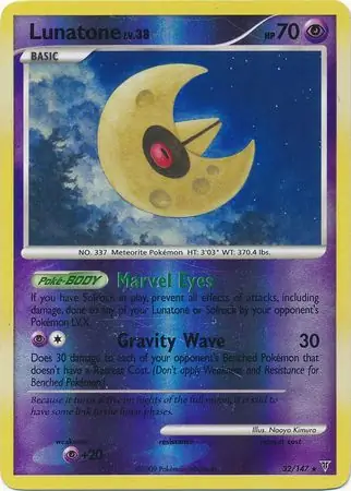 Lunatone Reverse Holo 32