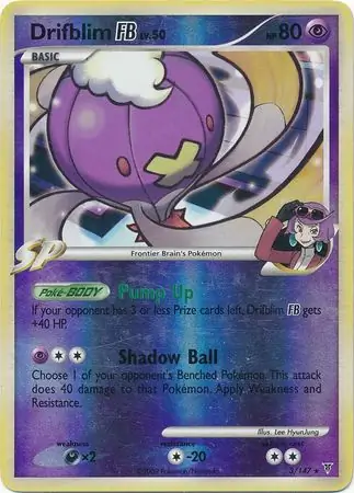 Drifblim FB Reverse Holo 3 Normal