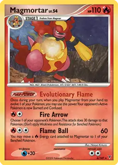 Magmortar Holo 6 Normal
