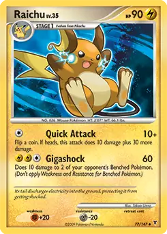 Raichu 77 Normal