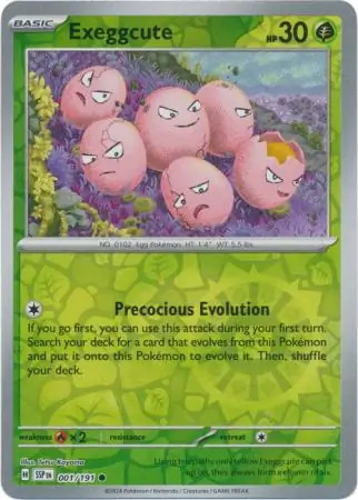 Exeggcute Reverse Holo 001 Normal