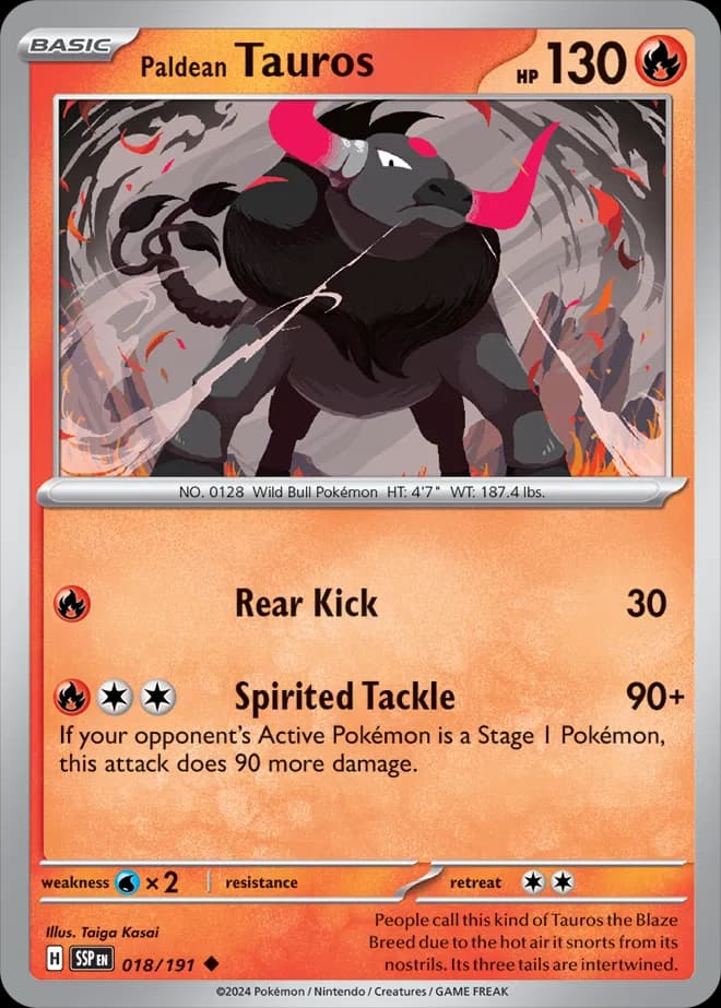 Paldean Tauros 018 Normal