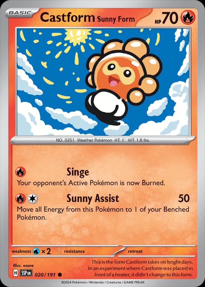 Castform Sunny Form 020 Normal