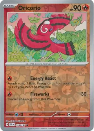 Oricorio Reverse Holo 026 Normal