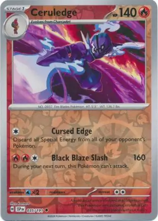 Ceruledge Reverse Holo 035 Normal