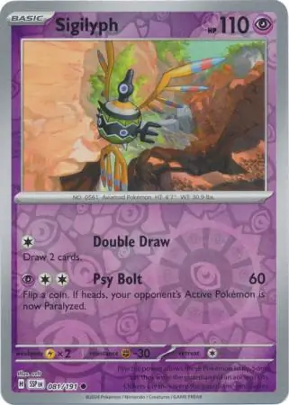 Sigilyph Reverse Holo 081 Normal