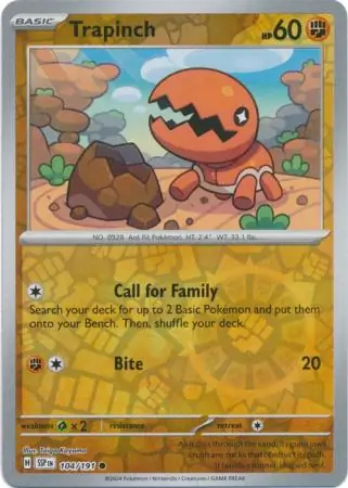 Trapinch Reverse Holo 104 Normal