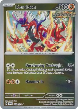 Koraidon Reverse Holo 116 Normal