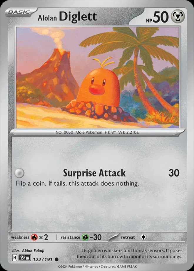 Alolan Diglett 122 Normal