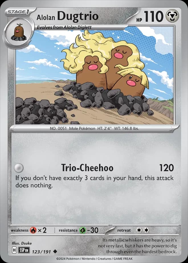 Alolan Dugtrio 123 Normal