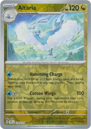 Altaria Reverse Holo 134 Normal