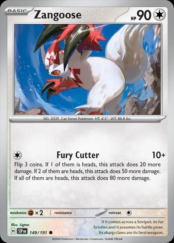 Zangoose 149 Normal