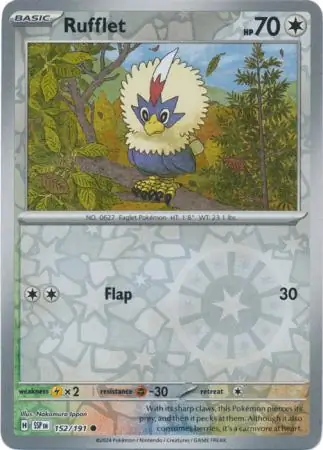 Rufflet Reverse Holo 152 Normal