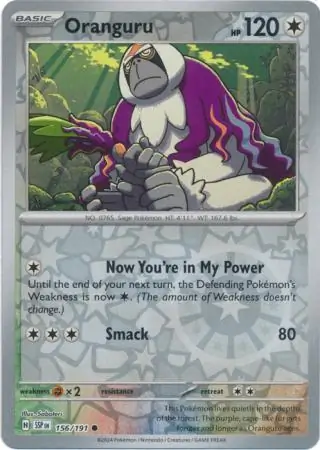 Oranguru Reverse Holo 156 Normal