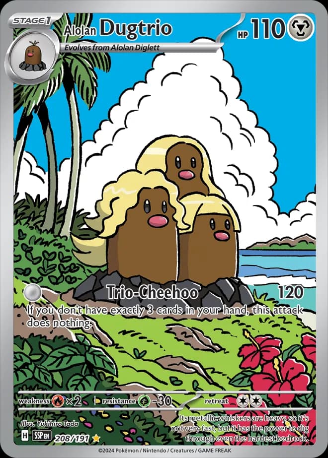Alolan Dugtrio 208 Normal