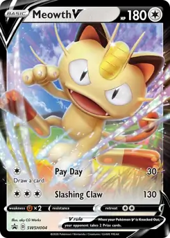 Meowth V SWSH004 Normal
