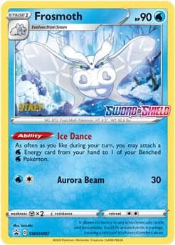 Frosmoth Prerelease Staff SWSH007