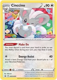 Cinccino Prerelease Staff SWSH009 Normal