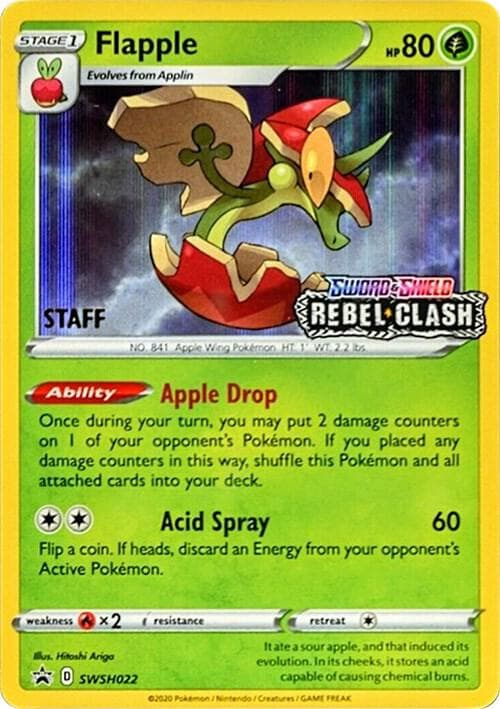 Flapple Prerelease Staff SWSH022