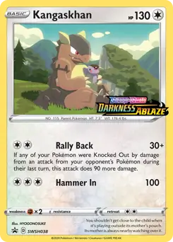 Kangaskhan Prerelease SWSH038