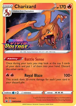 Charizard Staff Prerelease SWSH066 Normal