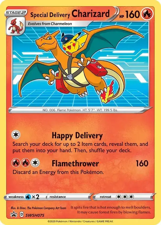Special Delivery Charizard SWSH075 Normal