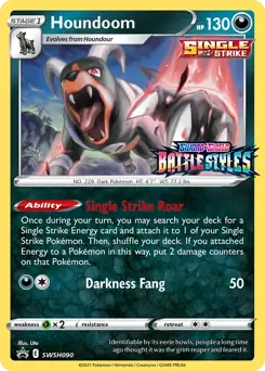 Houndoom Prerelease SWSH090 Normal