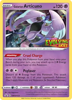 Galarian Articuno Prerelease SWSH123 Normal