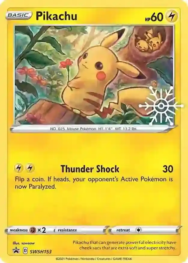 Pikachu SWSH153 Normal