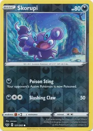 Skorupi Reverse Holo 121 Normal