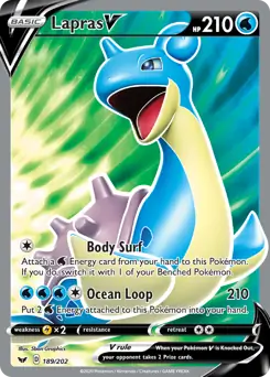 Full Art Lapras V 189