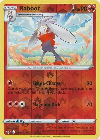 Raboot Reverse Holo 032 Normal