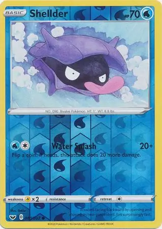 Shellder Reverse Holo 040