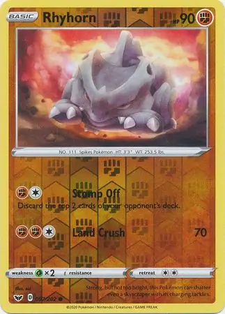 Rhyhorn Reverse Holo 097 Normal