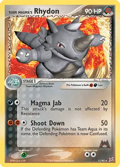 Team Magma's Rhydon Holo 11