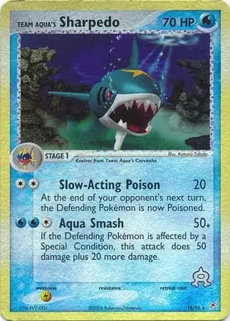 Team Aqua's Sharpedo Reverse Holo 18