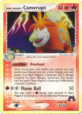 Team Magma's Camerupt Reverse Holo 19