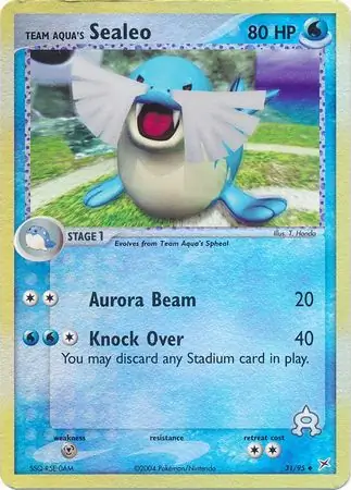 Team Aqua's Sealeo Reverse Holo 31 Normal